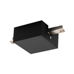 D-TRACK, alimentation avec patere, noire, terre droite