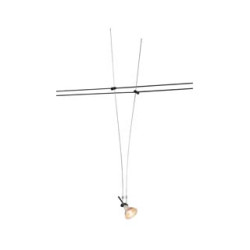 Spot pour cable tendu, MR16, 60cm, noir