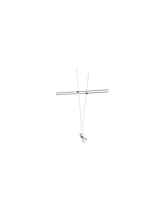 Spot pour cable tendu, MR16, 60cm, noir