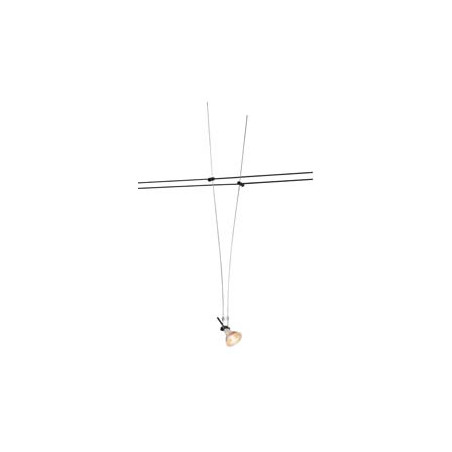 Spot pour cable tendu, MR16, 60cm, noir