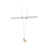 Spot pour cable tendu, MR16, 60cm, noir