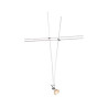Spot pour cable tendu, MR16, 60cm, chrome