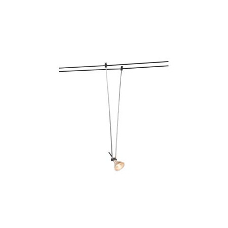 TELESKOP, spot pour cable tendu, MR16, 21-52cm, noir