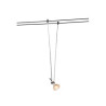TELESKOP, spot pour cable tendu, MR16, 21-52cm, noir