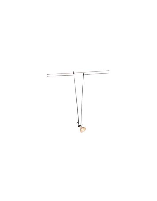 TELESKOP, spot pour cable tendu, MR16, 21-52cm, chrome