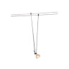 TELESKOP, spot pour cable tendu, MR16, 21-52cm, chrome