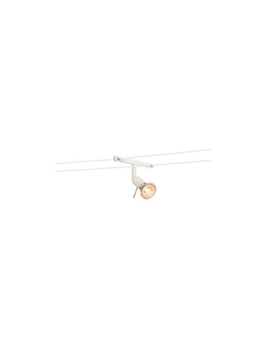 SYROS, spot pour cable tendu, MR16, blanc