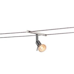 SYROS, spot pour cable tendu, MR16, chrome