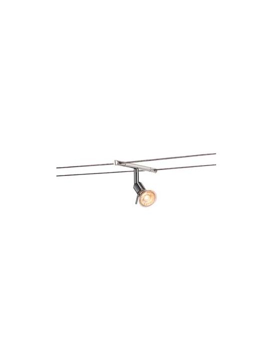 SYROS, spot pour cable tendu, MR16, chrome