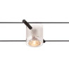COMET, spot pour cable tendu, MR16, verre semi-depoli, noir
