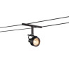 SALUNA, spot pour cable tendu, MR16, noir
