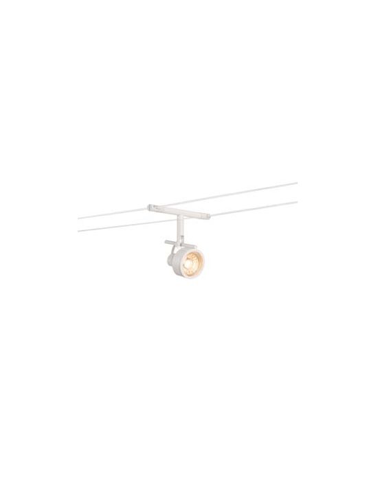 SALUNA, spot pour cable tendu, MR16, blanc