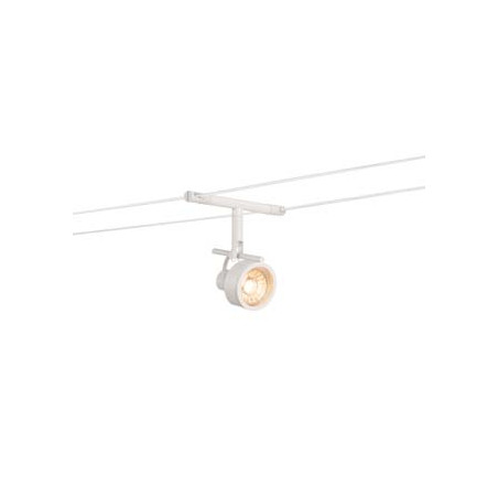 SALUNA, spot pour cable tendu, MR16, blanc