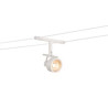 SALUNA, spot pour cable tendu, MR16, blanc