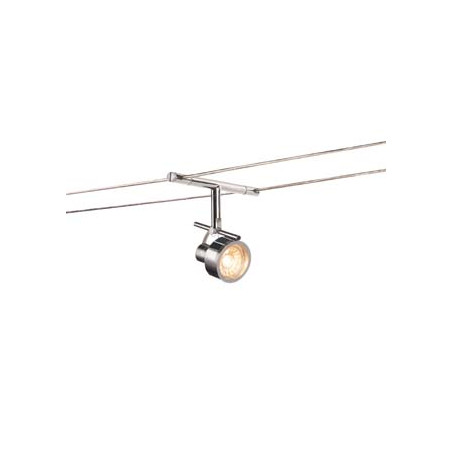 SALUNA, spot pour cable tendu, MR16, chrome