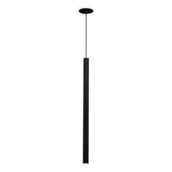 Suspension ronde noire HELIA 60, LED 7.5W, 3000K, patere plate pour encastrement