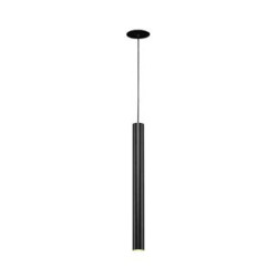 suspension HELIA 45 LED, ronde noire, 9W, 3000K, patere plate