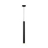 suspension HELIA 45 LED, ronde noire, 9W, 3000K, patere plate