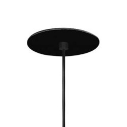 suspension HELIA 45 LED, ronde noire, 9W, 3000K, patere plate