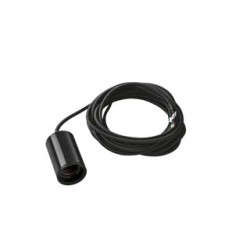 suspension ronde noire FITU E27, max. 60W, cable nu de 5m