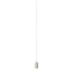 FITU E27 suspension ronde blanche, max. 60W, cable nu de 5m