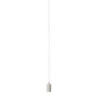 FITU E27 suspension ronde blanche, max. 60W, cable nu de 5m