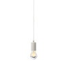 FITU E27 suspension ronde blanche, max. 60W, cable nu de 5m