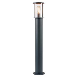 PHOTONIA, borne, ronde, anthracite, verre transparent