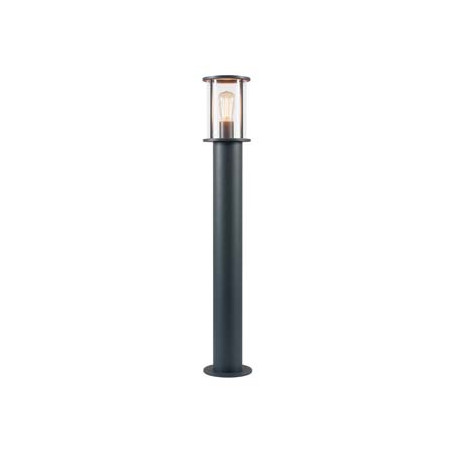 PHOTONIA, borne, ronde, anthracite, verre transparent