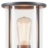PHOTONIA, borne, ronde, anthracite, verre transparent