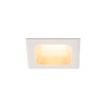 encastre de plafond blanc VERLUX, 10W, 85x85mm, 3000K