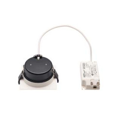 encastre de plafond blanc VERLUX, 10W, 85x85mm, 3000K