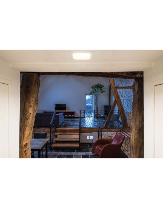 encastre de plafond VERLUX blanc, 20W, 150x150mm, 3000K