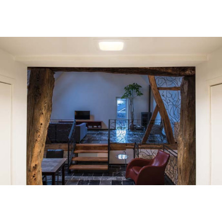 encastre de plafond VERLUX blanc, 20W, 150x150mm, 3000K