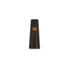 Abat-jour FENDA, conique, diametre 15cm, noir/cuivre