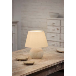 FENDA, abat-jour, conique, diametre 30cm, beige