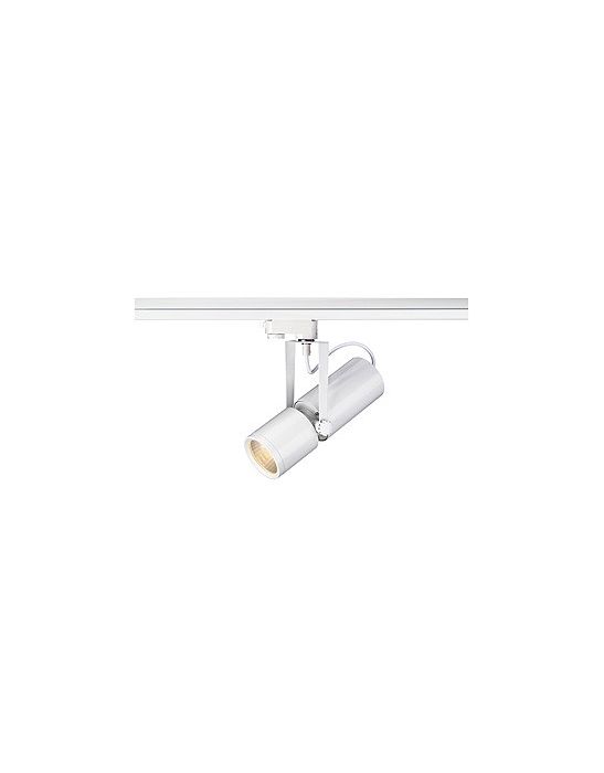 Rail 3 allumages, euro spot g12, 15°, blanc avec adaptateur