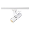 Rail 3 allumages, euro spot g12, 15°, blanc avec adaptateur