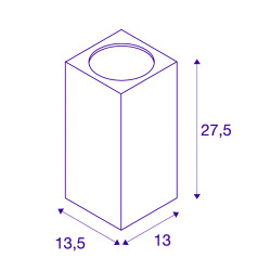 BIG THEO WALL, applique up/down anthracite, 42W, LED 3000K, 2000lm