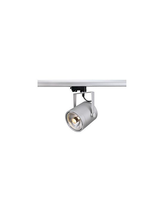 Rail 3 allumages, euro spot es111, gris argent avec adaptateur
