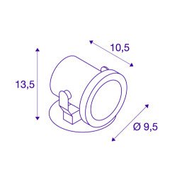 NAUTILUS, Inox 316, GU10, max. 35W, 1.5m de cable inclus