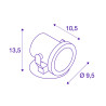 NAUTILUS, Inox 316, GU10, max. 35W, 1.5m de cable inclus