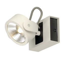 KALU LED 1 applique/plafonnier, blanc/noir, LED 17W, 3000K, 60 degres
