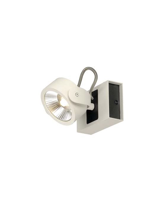 KALU LED 1 applique/plafonnier, blanc/noir, LED 17W, 3000K, 60 degres