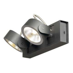 KALU LED 2 applique/plafonnier, noir, LED 34W, 3000K, 60 degres