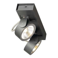 KALU LED 2 applique/plafonnier, noir, LED 34W, 3000K, 60 degres
