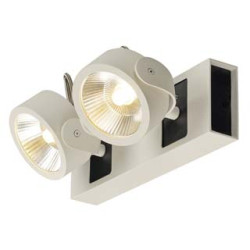 KALU LED 2 applique/plafonnier, blanc/noir, LED 34W, 3000K, 60 degres