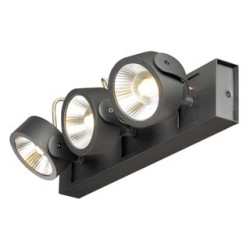 KALU LED 3 applique/plafonnier, noir, LED 47W, 3000K, 60 degres