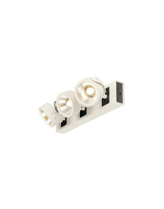 KALU LED 3 applique/plafonnier, blanc/noir, LED 47W, 3000K, 60 degres
