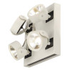 KALU LED 4 applique/plafonnier, carre, blanc/noir, LED 60W, 3000K, 60 degres